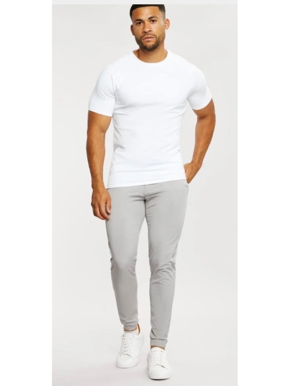 Tailored Athlete Everyday Tech Trousers Soft Grey Men’s Size L